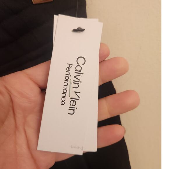 NWT Calvin Klein Performance Soft Fleece Wide Leg Sweatpants Black S - Picture 5 of 7